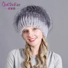 Women's Fur Hat Russian Knit Cap Hat Female Winter Rabbit And Fox Hat Real Fur Hat Caps Winter Women Ski Cap Protection Ear Women's Fur Hat Russian Knit Cap Hat Female Winter Rabbit And Fox Hat Real Fur Hat Caps Winter Women Ski Cap Protection Ear