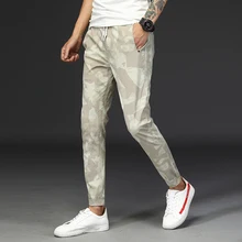 Сезон: весна-лето Новые повседневные штаны для мужчин пот брюки для девочек хлопок Slim Fit чиносы модные мотобрюки мужской брендо
