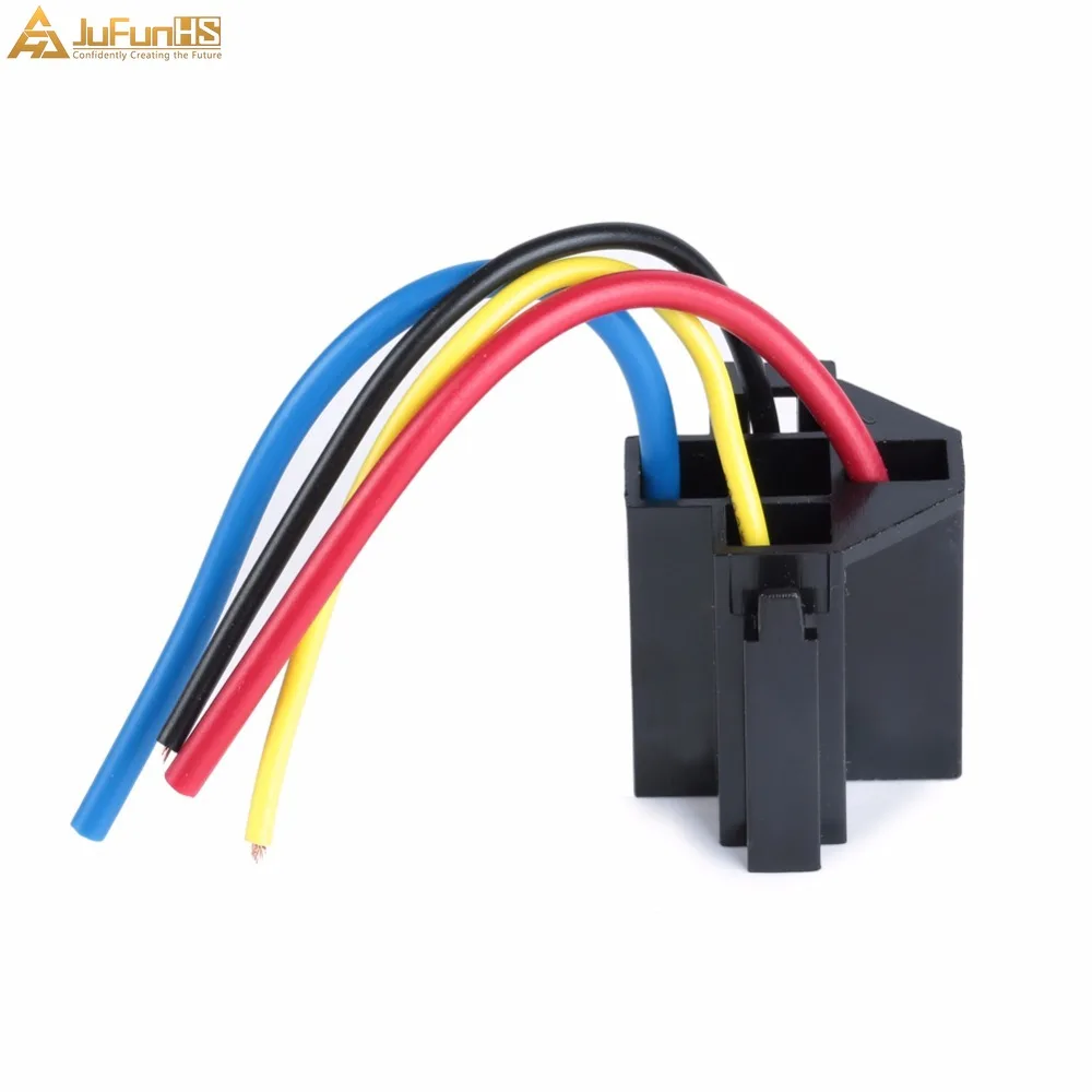 Автомобильное реле 12 В 40A 4Pin SPST Premium автомобильные 4P Pin & Socket 4 Wire 17AWG для управления