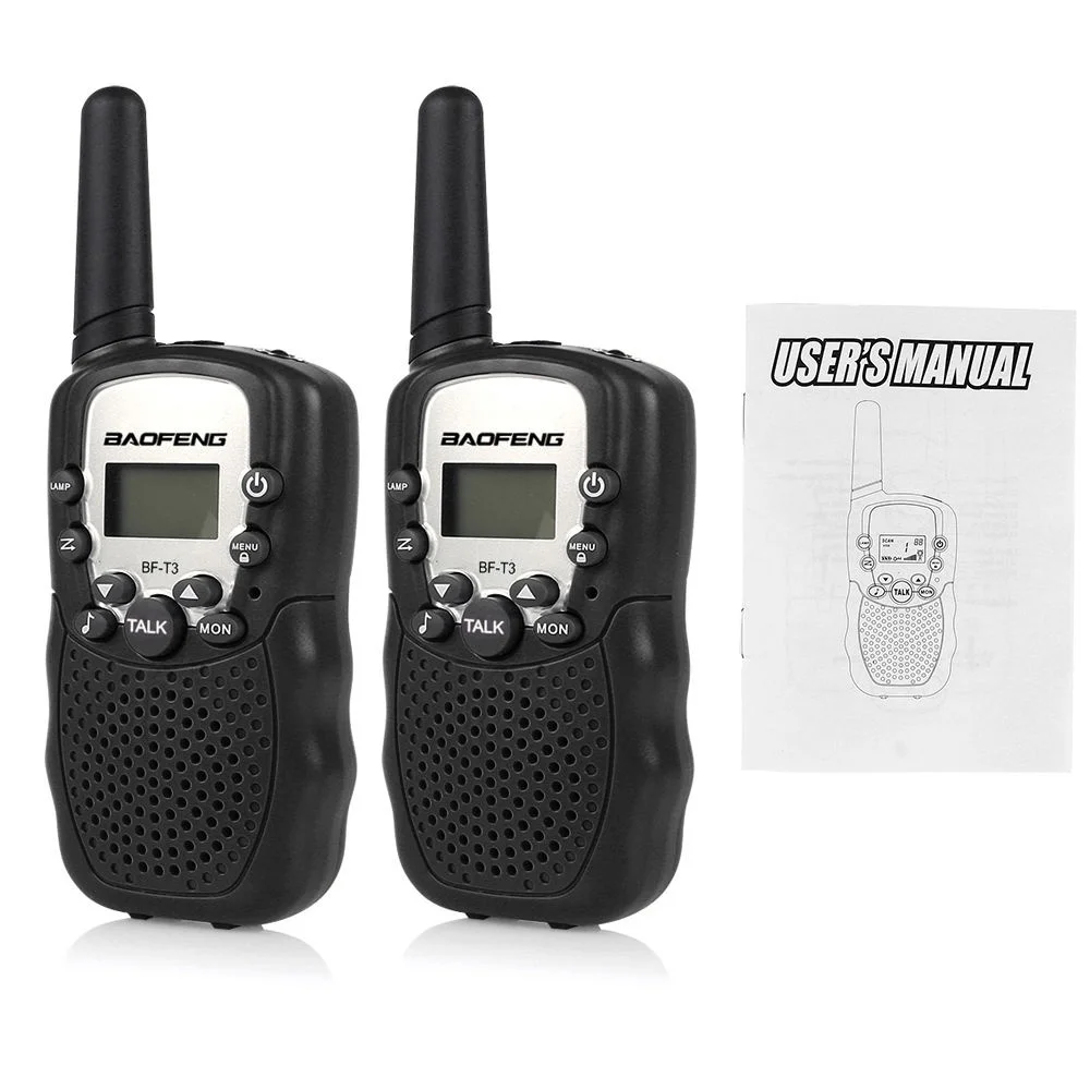 Портативная мини рация Baofeng BF T3 Talkie 8/22 каналов для детей двусторонняя радиосвязь