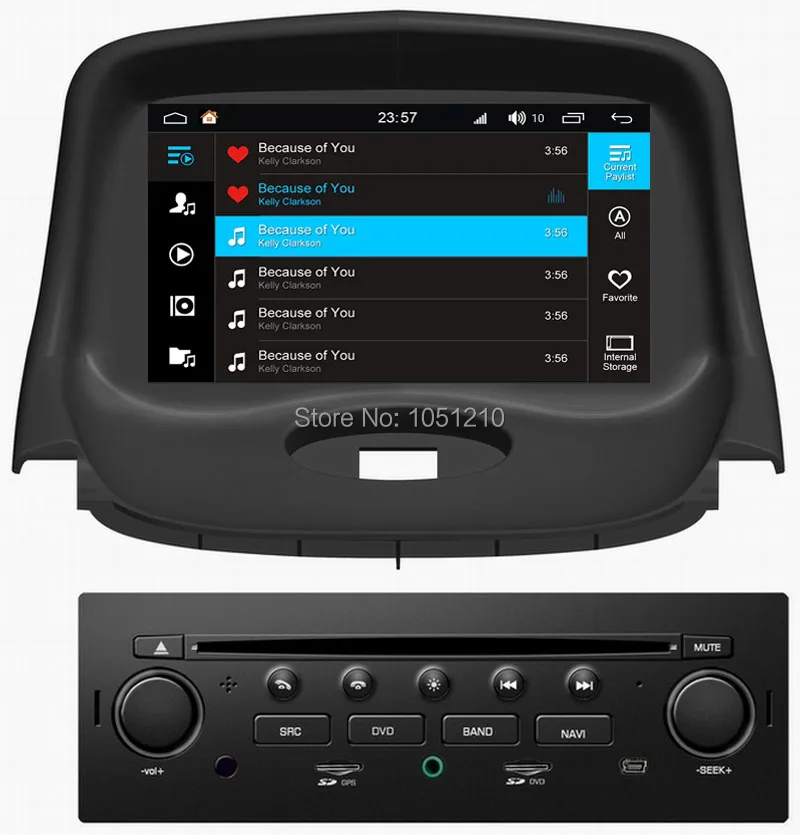 Автомобильный мультимедийный плеер Ouchuangbo 8 ядер gps рекордер для Peugeot 206 с android 0