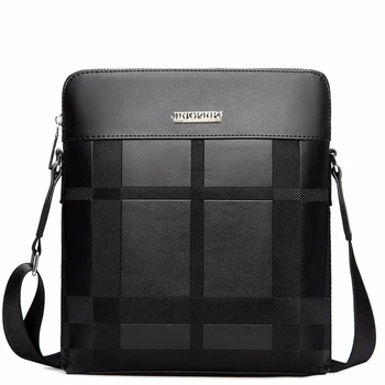 

2018 New Fashion Men's Leather Bag Men's Shoulder Bag Men's Business Men's Luxury Brand bag High Quality Shoulder MessengerBag
