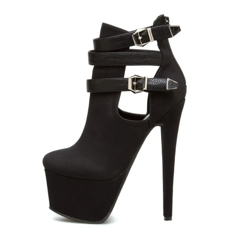 black_sexy_tri-strap_platform_high_heel_ankle_boots