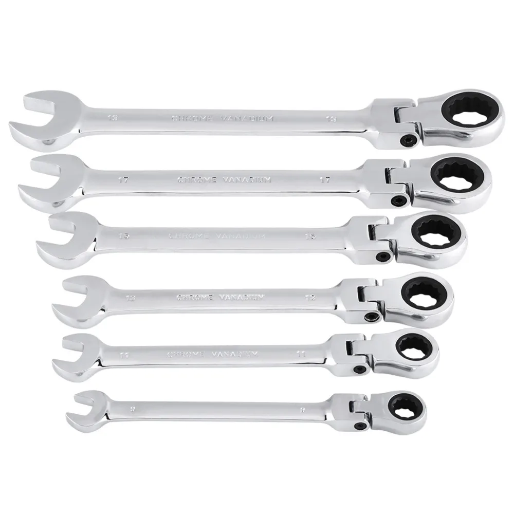 8mm to 19mm ratchet wrench wrench garage 5 degree return angle tool 12PCS / batch ratchet wrench tool set 8mm to 19mm ratchet wrench wrench garage 5 degree return angle tool 12PCS / batch ratchet wrench tool set