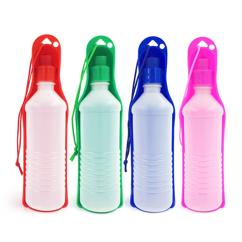 

New Pet Folding Drinker Pet Dog Cat Outdoor Portable Drinking Bottle Bowl Pets Travel Drinker 250ml/500ml