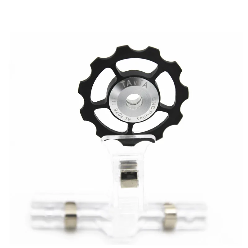 2 قطعة 11 T خفيفة MTB الألومنيوم الدراجة تحمل عجلة شدادة الخلفية Derailleur البكرات دراجة دليل عجلة مكبر صوت لاسلكي بالبلوتوث أجزاء
