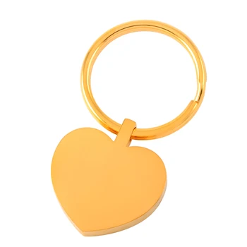 

IJK2013 Golden Heart Urn Cremation Jewelry Keychain Women,Hot Sale 316l Stainless Steel Memorial Pet Ashes Keepsake Key Chain
