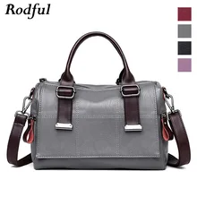 Rodful портфель Бостон сумка для женщин пояса из натуральной кожи сумки большой Посланник Сумка повседневное сумка-шоппер