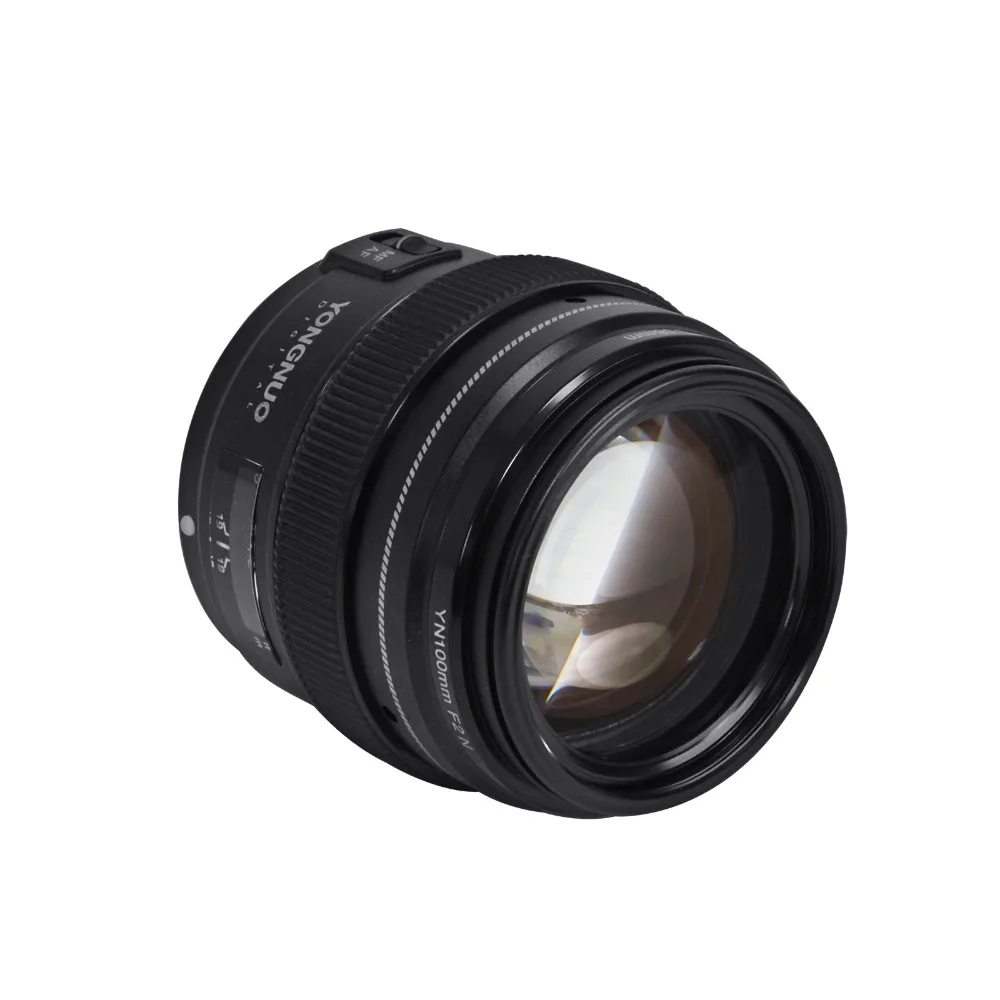 YONGNUO YN100mm F2N AF MF Telephoto Prime Lens Large Aperture Auto Focus Lens For Nikon DSLR Camera (1)