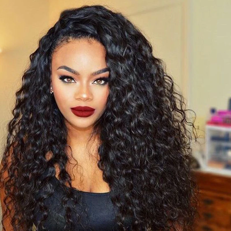 

Loose Curly 360 Lace Frontal Wigs Pre Plucked 8A 360 Lace Front Human Hair Wigs Gluess Full Lace Human Hair Wigs For Black Women