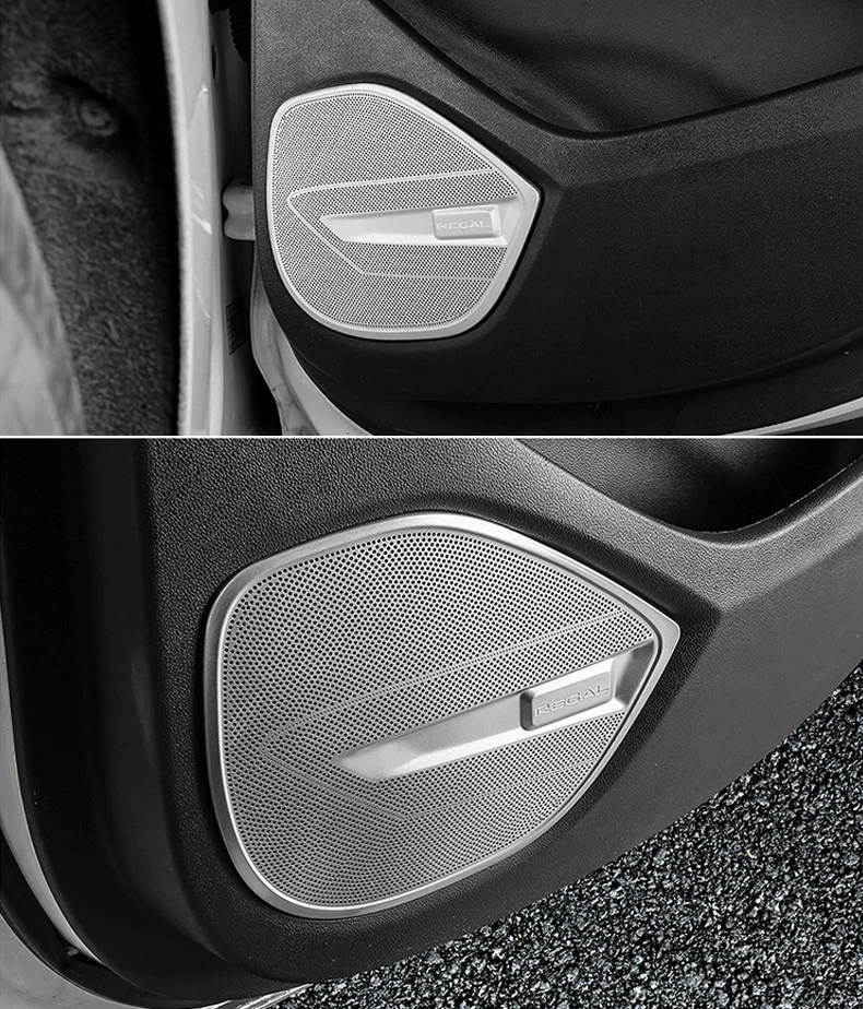 Lsrtw2017 Нержавеющая сталь автомобиля Внутренний дверной звуковой проигрыватель Крышка для Buick Regal Opel Insignia