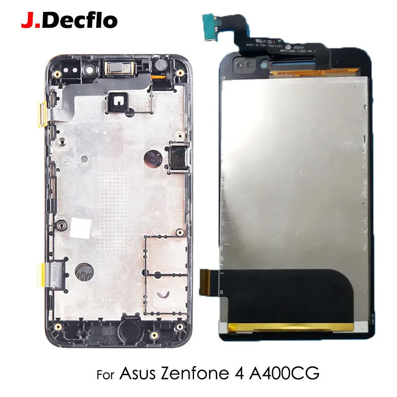 

For ASUS Zenfone 4 A400CG LCD Display Touch Screen Digitizer With Frame Full Assembly Replacement Part Original 854*480 4''