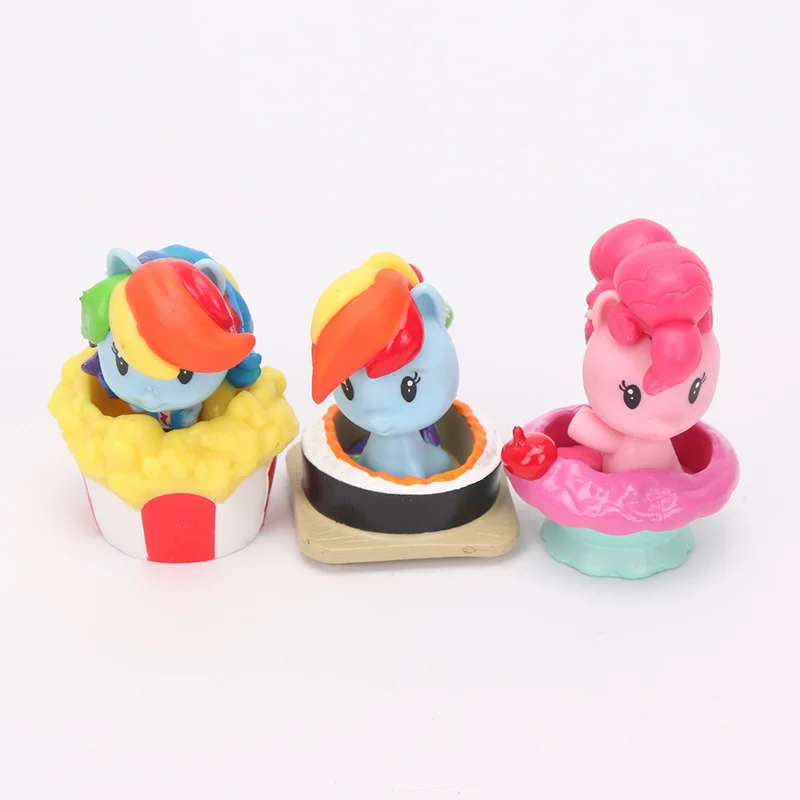 1 шт. игрушки My Little Pony Cutie Mark Crew Mini Dolls Friendship is Magic Rainbow Dash Twilight Sparkle Figure Christmas|Игровые