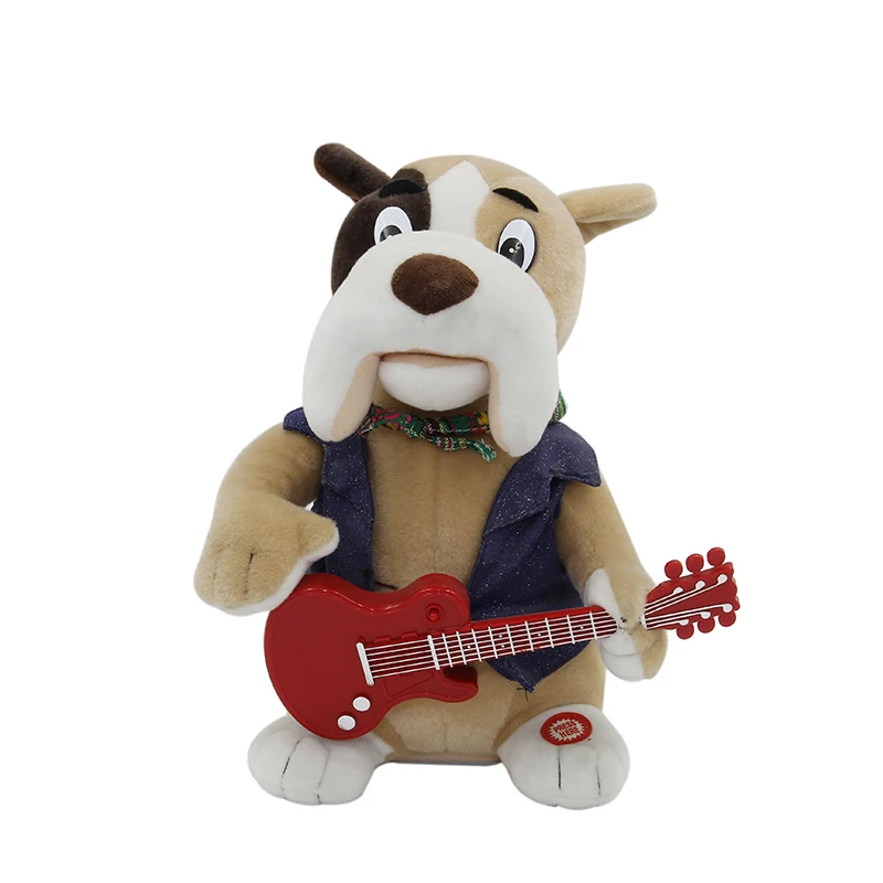 Cuddle Animasi Memetik Gitar Dog Bernyanyi Di Rusia Menari Dengan