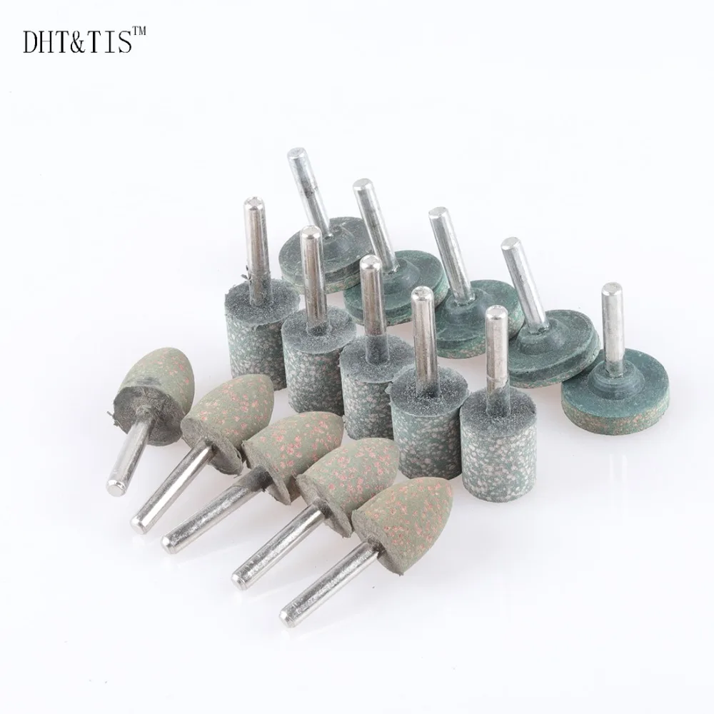 DHT&TIS Rubber with Abrasives Mounted Point Wheel Mix Set for Drills