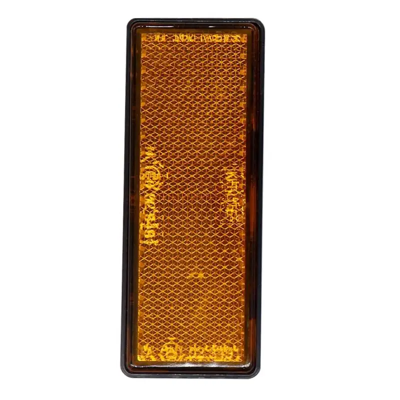 Eacal Reflectantes Remolque Rectangulares Amarillo Adhesivo Reflectores Catadioptrico Rectangulares Reflectante para Remolque Bicicleta Cami/ón o M/áquinas Agr/ícolas Paquete de 8