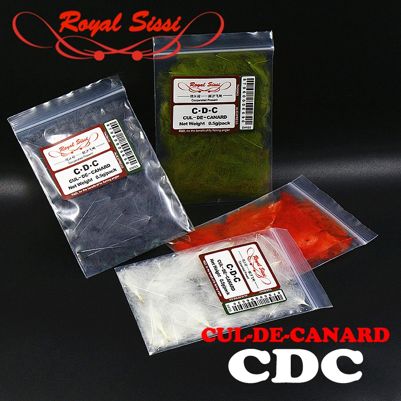 

8 optional colors professional CDC fly tying feathers Cul De Canard duck butt waterproof feather Dry fly wings tying materials