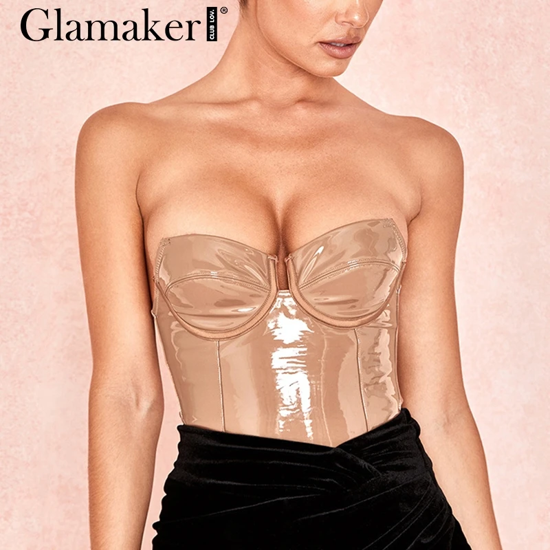 Glamaker الأسود أكمام مثير bodycon ارتداءها الإناث عطلة عارية الذراعين نادي ارتداءها المرأة الصيف أنيقة قصيرة playsuit رومبير