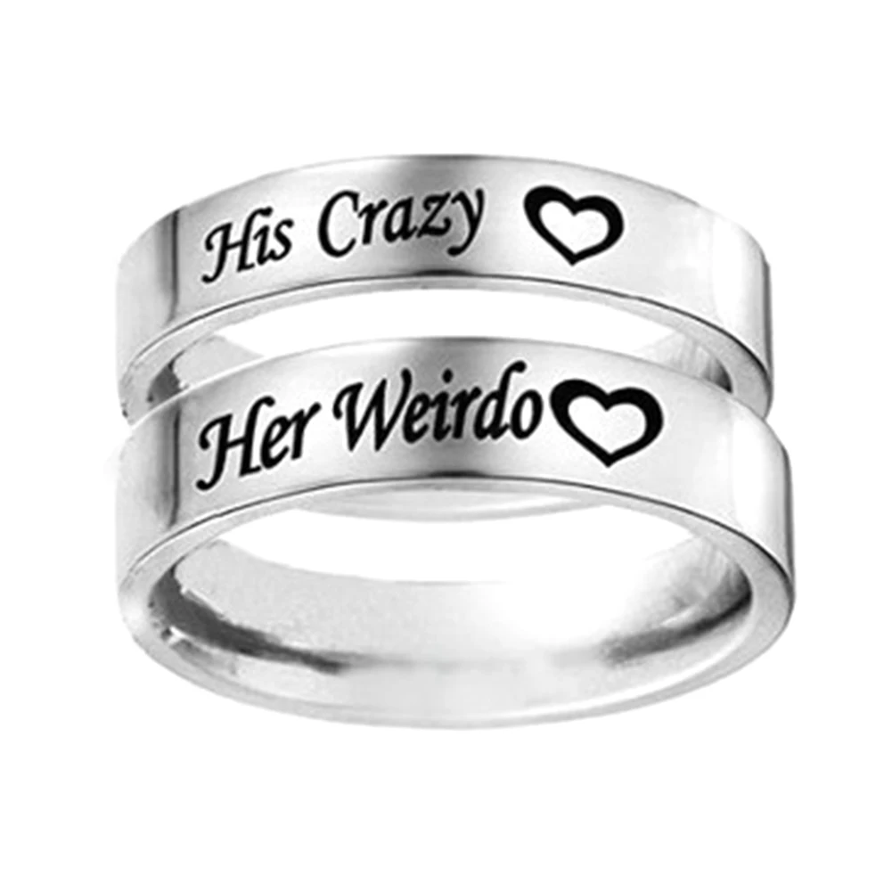 Titanium Steel Ring His And Hers Couple Ring Wedding Band Anniversary
