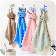 Полотенце для ванной комнаты с мультяшным Кроликом, милое подвесное, яркие цвета, мягкий, для купания, плюшевое, сухое, для посуды, Кухонное, детское полотенце, новое