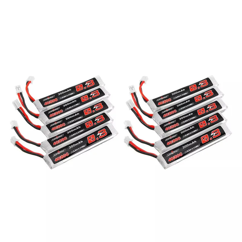 5/10 шт. URUAV 3,8 V 300mAh литий-полимерный Батарея 40/80C 1S HV 4,35 V PH2.0 для Eachine мусорная корзина Snapper6/7/8 UK65 Камера аксессуары для Дронов