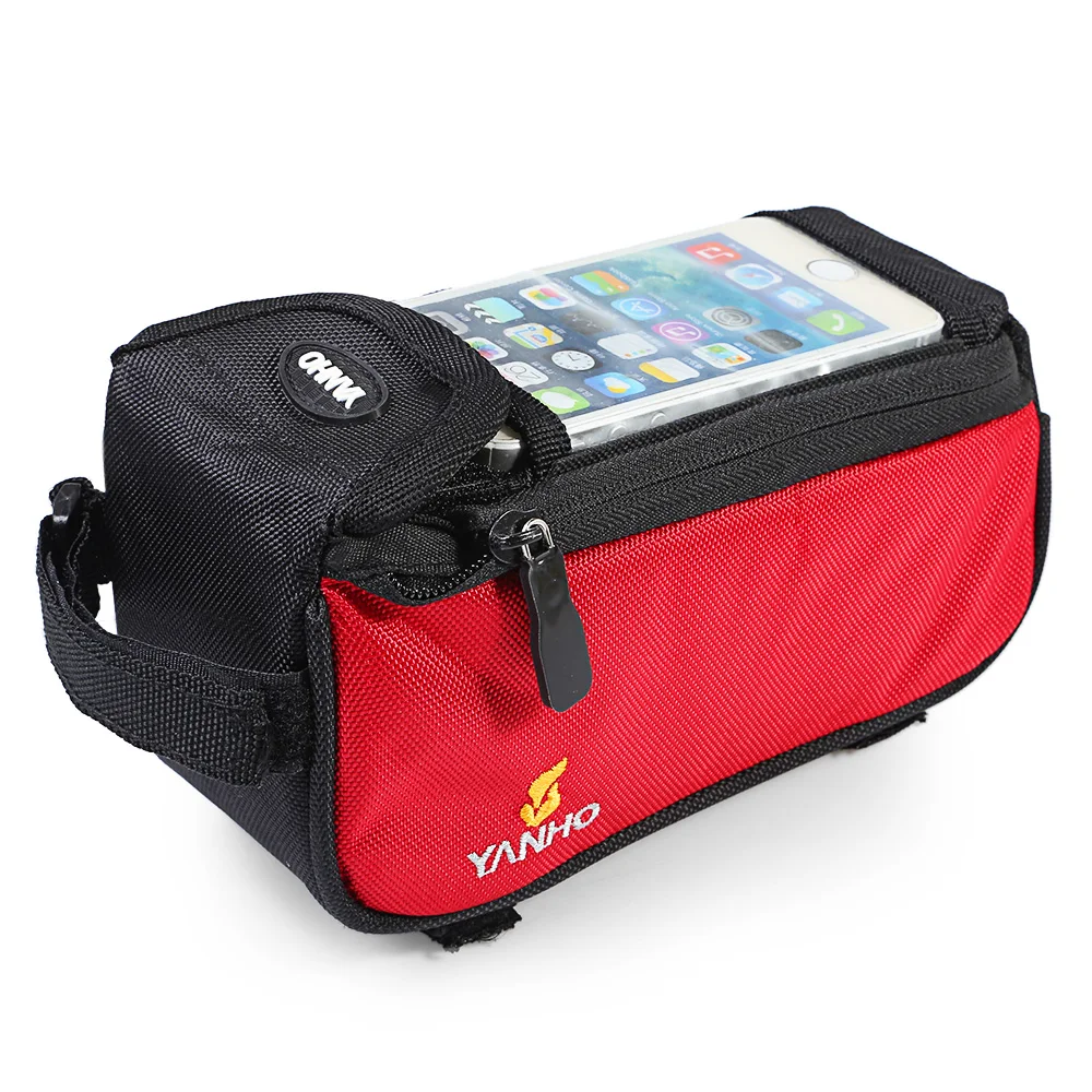 Best YANHO Cycling Bike Bicycle Phone Case Frame Front Tube Bag For iPhone 4/4S/5 Blue/Red/Gray /Black/ Orange 2