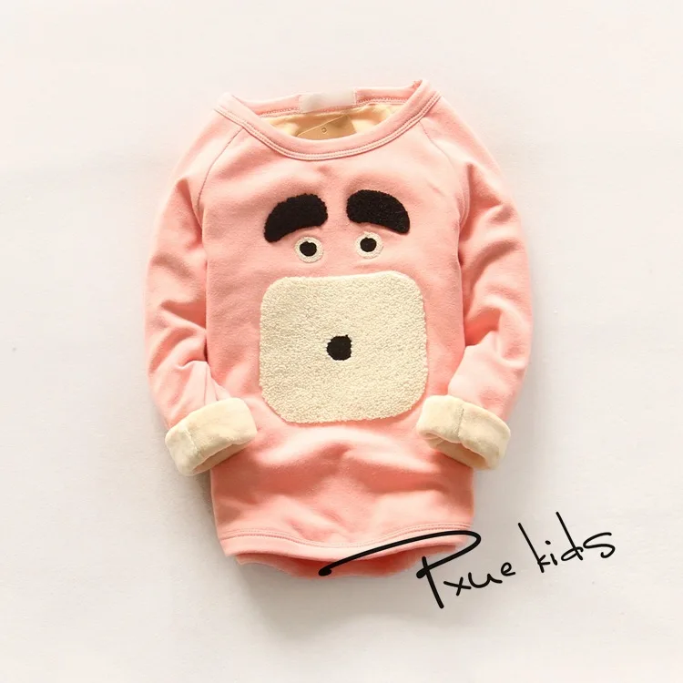 

Girls clothes 2016 pxue kids Spring Autumn baby Boys hoodies and sweatshirts long sleeve wollen Boys sweatershirts boys t shirt