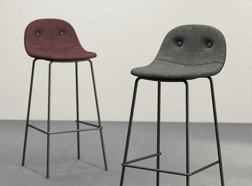 Барный стул скандинавский простой железный арт личность барный стул креативный высокий стул