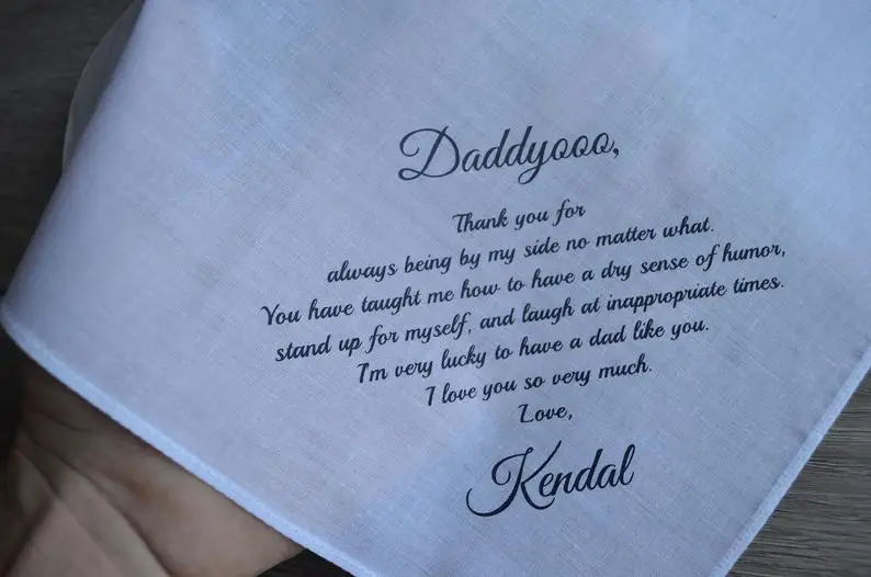 

Custom wedding handkerchief a wedding handkerchief for mom