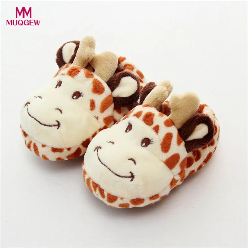 

Winter Autumn 0-3 Years Kids Baby Children Girl Boy Soft Cotton Flock Cartoon Design Toddler Warming Household Shoes Slipper