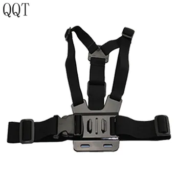 

QQT for Gopro hero7 6 5 4 3+ 3 Xiaomi yi 4 K Action camera Busto Mount Harness per Go Pro SJCAM SJ4000 Sports camera accessories