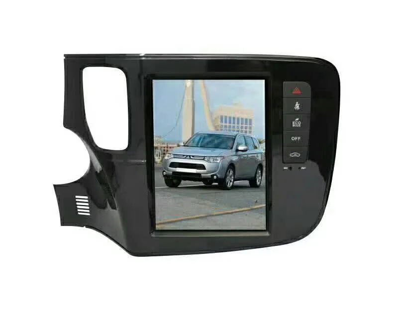 Discount Tesla Style 10.4" Android 7.1 Car DVD GPS Navigation DVD Player Unit for MITSUBISHI Outlander 2014-2018 Supports Seat Heating 2