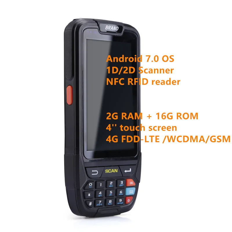 Android Warehouse Barcode scanner Wireless GPS Camera 4G Handheld Portable data collector 2D Barcode scanner honeywell