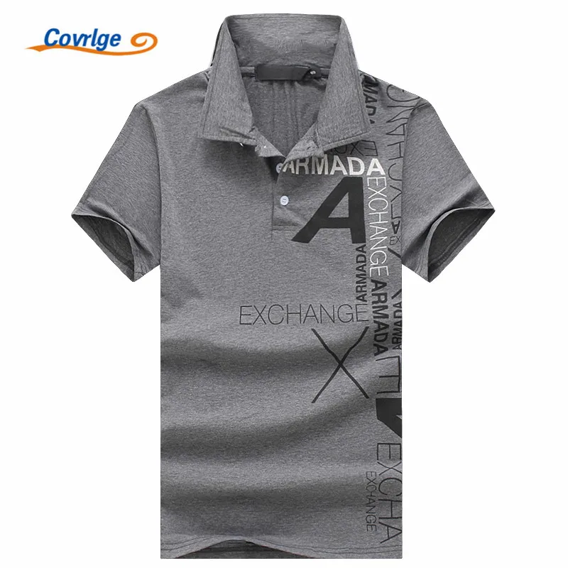 

Covrlge High Quality Tops&Tees Men's Polo Shirts Business Men Brands Polo Shirts Printing Turn-down Collar Men Polo Shirt MTP095