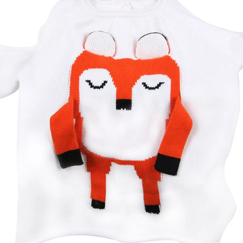 New Design Kids Sweater Pullover 3D Fox Pattern Sweater For Boys Cotton Fashion Baby Sweater O-Neck Autumn Jacket Boys Clothing  (8)