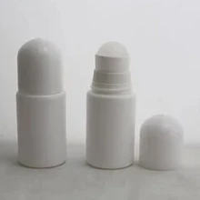 Партия 100 шт 50 мл пластиковая бутылка белый дезодорант контейнер эфирное масло духи Роллон пустая трубка