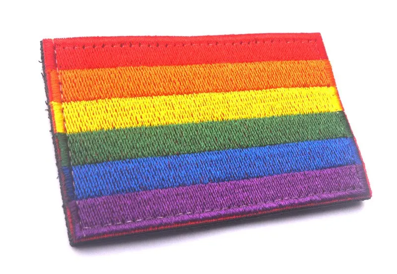 Флаг патч патчи Радуга темп гей лесбиянок гордость LBGT Гей Гордость вышитые