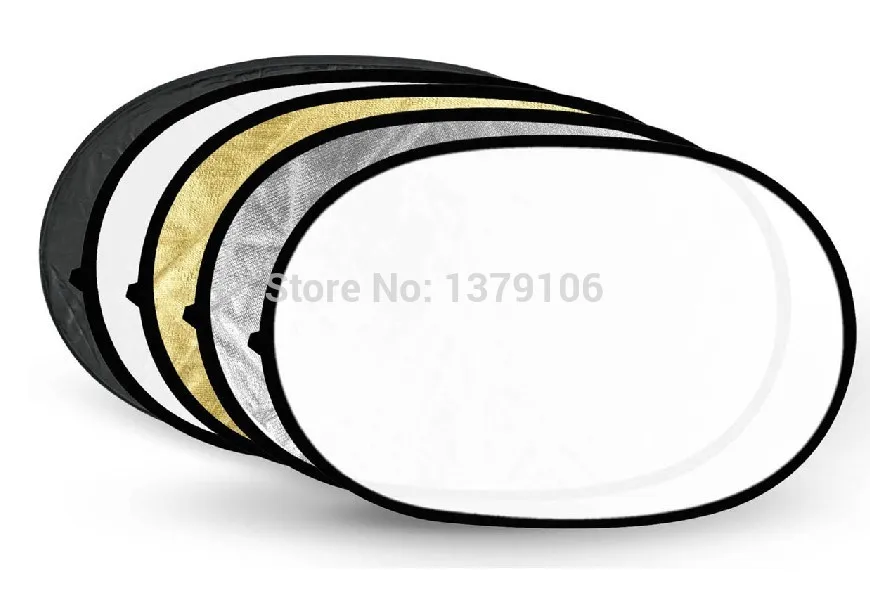 

Godox 5 in 1 Photography background Reflector board Collapsible 100*150cm Lighting Diffuser Round Reflector Disc