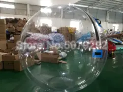 Прозрачный надувной водный шар Зорб 1,5 м Диаметр надувной валик для плавания мяч/Зорб мяч ПВХ/ТПУ надувной водный шар продвижение