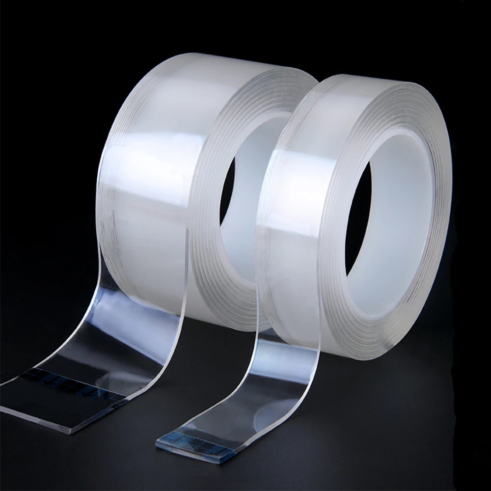 

1M 3M 5M Width 30mm 50mm Multifunctional Double Side Adhesive Tape Traceless Washable Adhesive Tape Nano Free Magic Tape