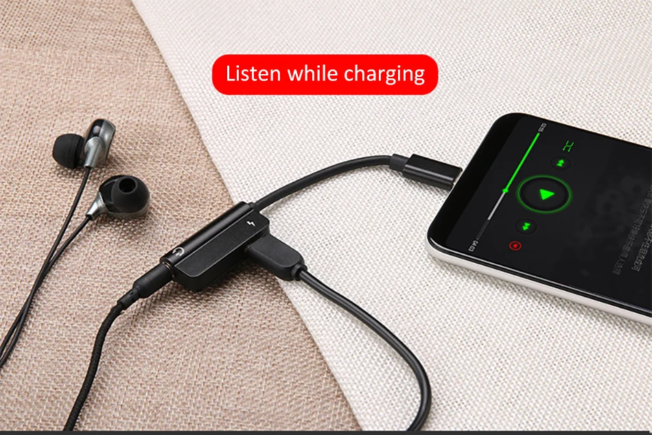 !ACCEZZ 2 in 1 USB Type C Fast Charger 3.5mm Adapter For Xiaomi Mi 6 Huawei Mate 10 Pro Jack Headphone Audio&Charging Splitter (5)