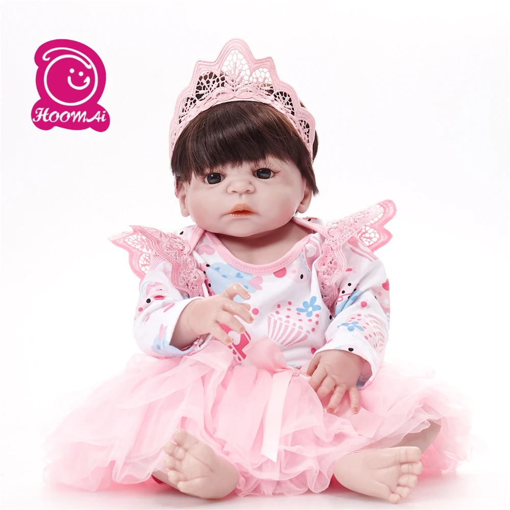 

55cm Soft Silicone Doll Reborn Realistic Reborn Toddler Dolls Boneca Reborn Dolls for Girls Toys for Kids Gift