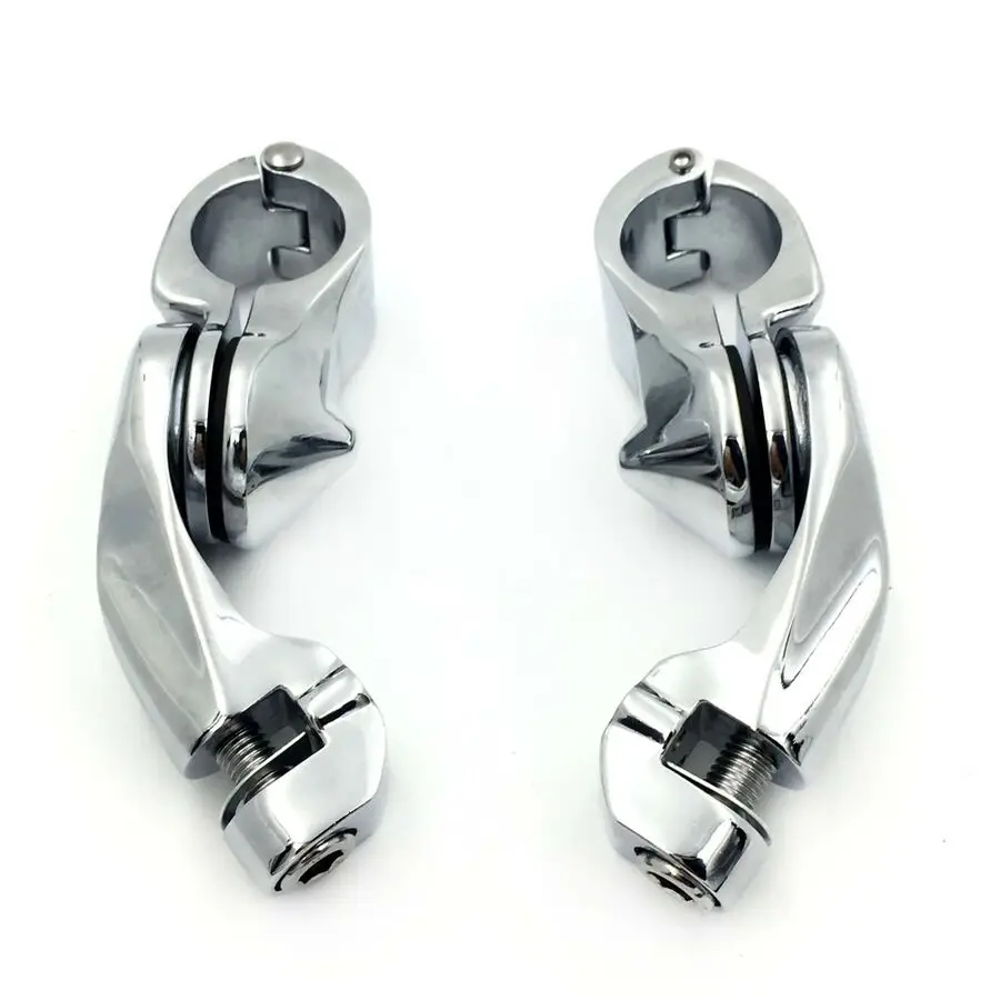 

For Dyna Sportster For KAWASAKI Vulcan For YAMAHA Stratoliner 32mm 1.25'' Short Angled Adjustable Highway Peg Mount Kit