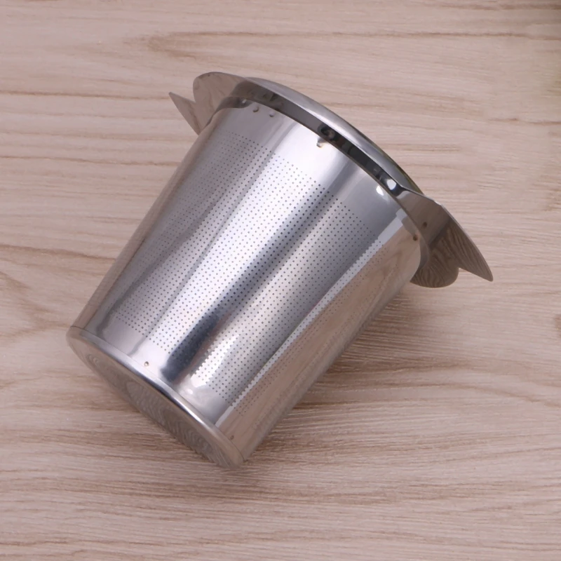 1 шт многоразовая чайная корзинка для заварки из нержавеющей стали, сетчатый фильтр с 2 ручками