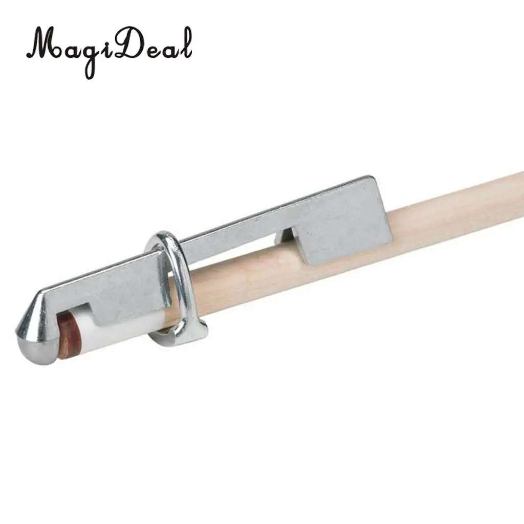 MagiDeal Professional 1Pc Pool Cue Tip Repair and Replacement Table Billianrd Snooker Stick Clamp Tool for Fun Indoor Pool Game