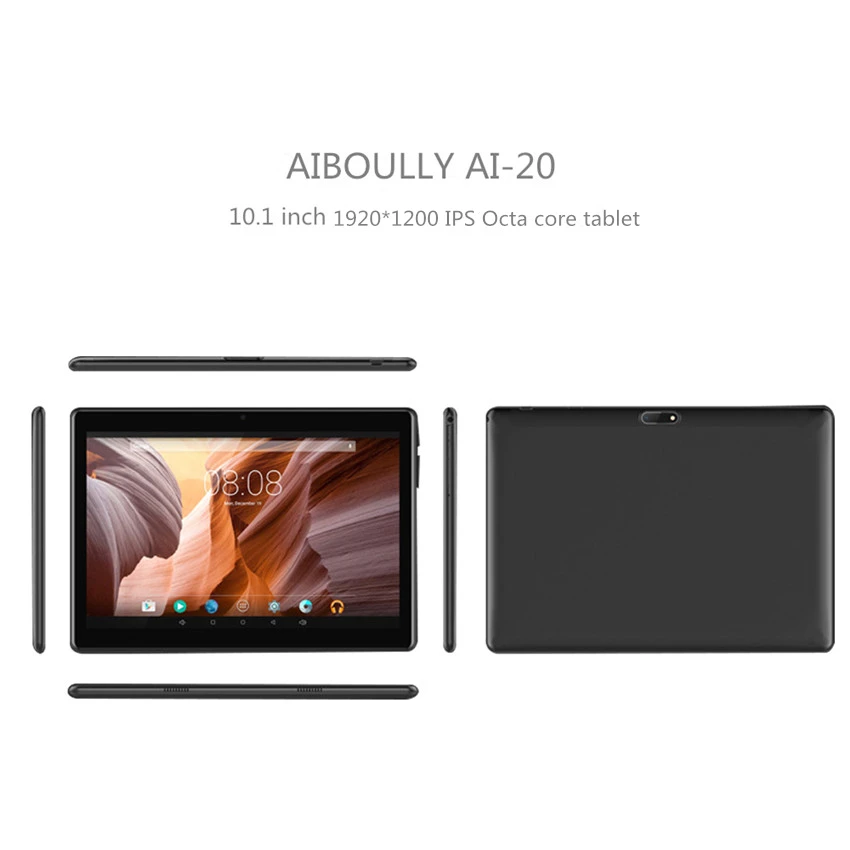 AIBOULLY 2018 Новый Android Планшеты оригинальный 10,1 дюймов 3g Телефонный звонок Tablet PC 7,0 OS Octa Core 4 ГБ Оперативная память 32 ГБ Встроенная память 2.5D