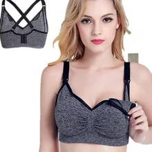 Nursing Bra Breastfeeding Maternity Wire free Bras Push Up Pregnant Underwear Women Sports Tank Top Cross цена Nursing Bra Breastfeeding Maternity Wire free Bras Push Up Pregnant Underwear Women Sports Tank Top Cross цены онлайн