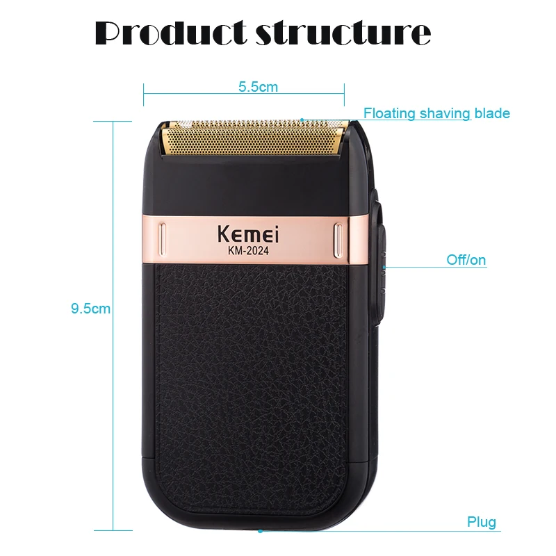 100-240V Kemei KM-1971 3D electric shaver men electric razor face care shaving machine rechargeable floating beard shaver electric shaver