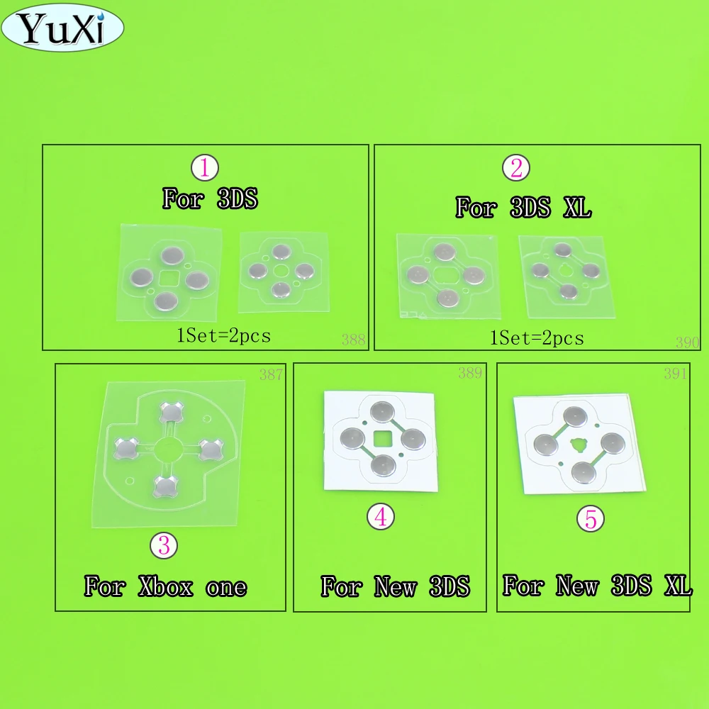 Yuxi Per Il Xbox One Controller D Pads Metal Snap Dome Pcb Board Pellicola Conduttiva Per Il Nuovo 3Ds Xl D-Pad Metal Dome Snap Pcb
