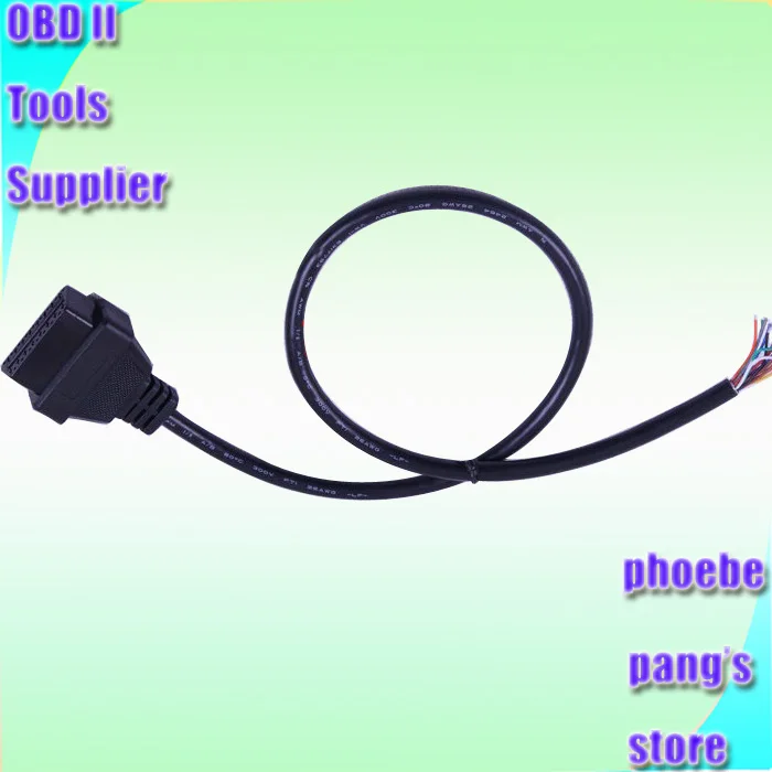 5 шт./лот 60 см J1962f OBD2 16pin гнездовой разъем для того, чтобы открыть OBD кабель